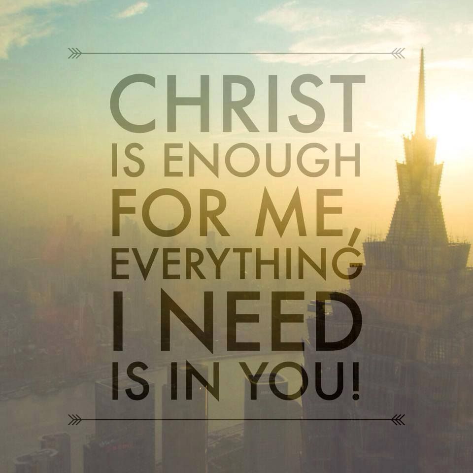Couverture Christ is enough✝️